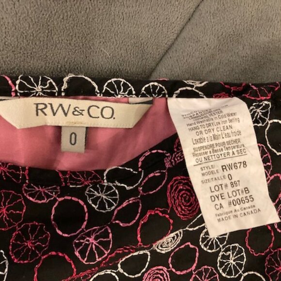 Unique RW&CO. Circle Print Mini Skirt - Size 0 - Picture 7 of 7